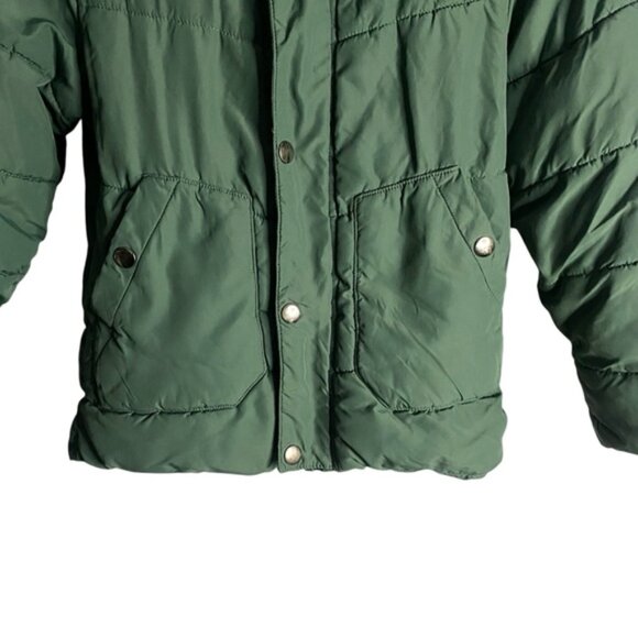 Mountain Warehouse Boy's Green Full Zip Hooded Puffer Jacket - Picture 3 of 10